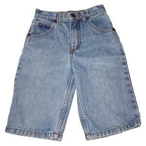 Vintage Wrangler Denim Shorts Light Wash Relaxed Fit USA Made 90s Style